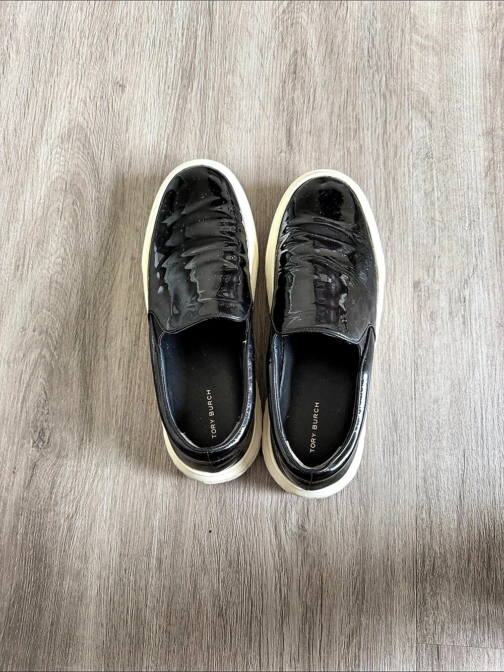 Tory Burch Ladybug Slip-On Platform Sneaker Black & White